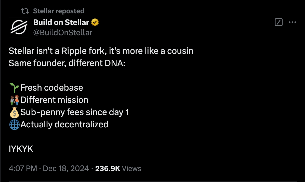 Stellar and Ripple are