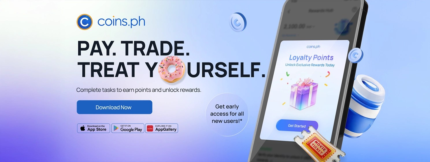 Coins.ph rewards program offers perks for paying or trading