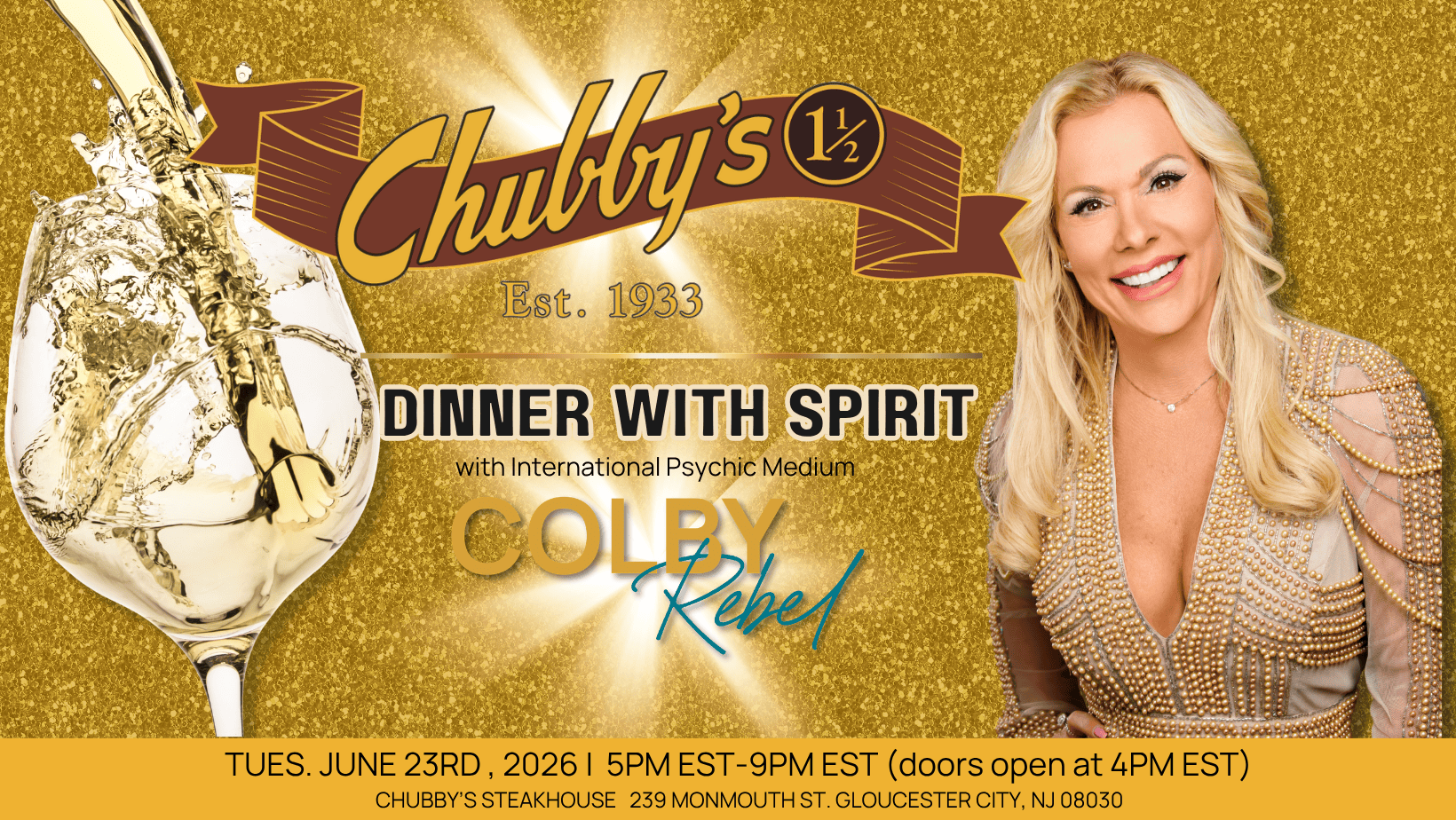 Dinner with Spirit Chubby's Steakhouse