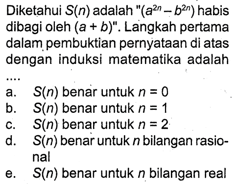 Buktikan pernyataan-pernyataan berikut menggunakan induks&hellip;