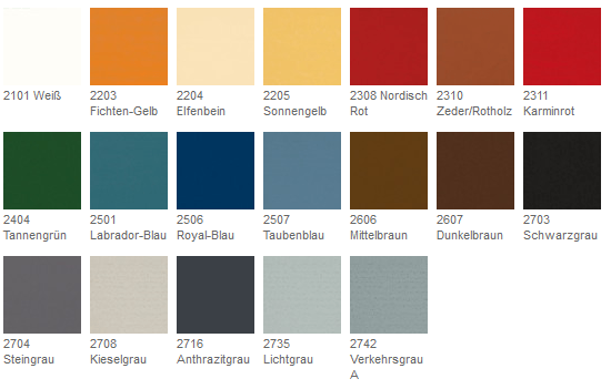 Ist der keller trocken, reicht eine normale innenfarbe. Osmo Landhausfarbe schwedenrot steingrau HÃ¤ndler Online