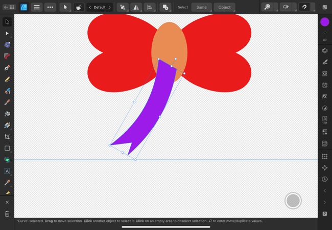 Photo showing the creation of the bow tails for the Bow Gift Tags Free SVG File post.