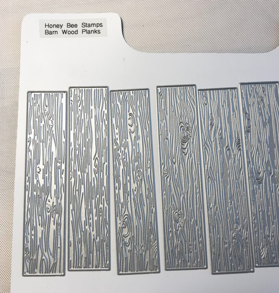 Photo of the Honey Bee Stamps Barn Wood Plank die set used in today's Happy Spring Butterfly Card post.