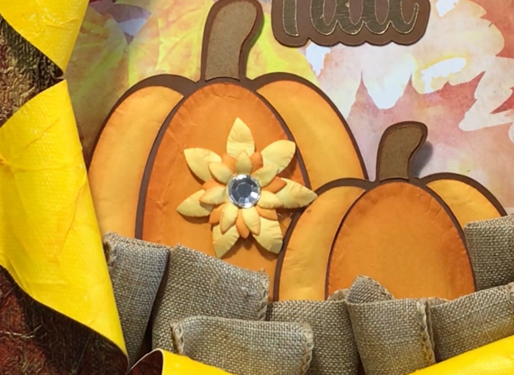 Photo of the medium sized flower cover my hot glue mistake.
