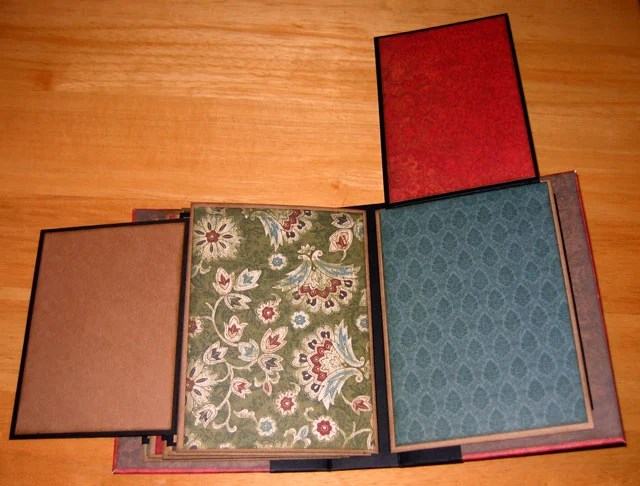 Photo of pages 10 and 11 with the two page flips open. 