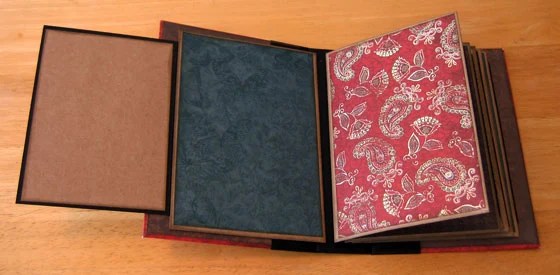 The second and third pages of today's mini album showing the back side of the page flip. 