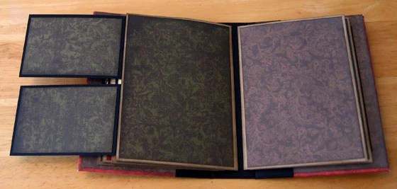 Photo of pages 8 an 9 with the page flips open.