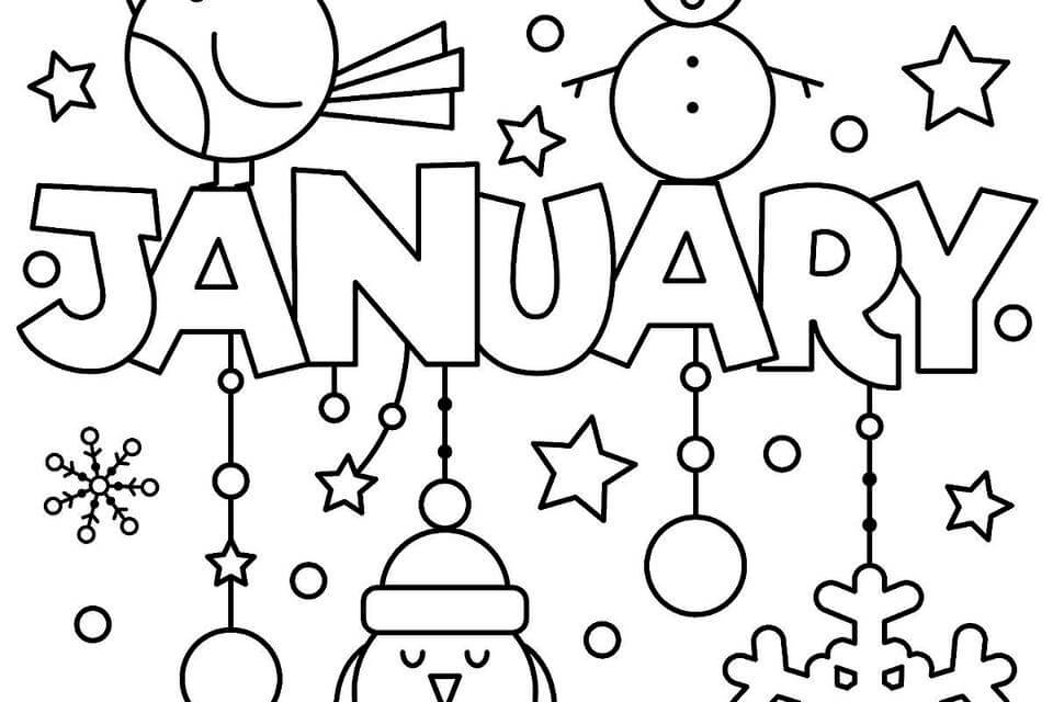 We love themed worksheets to make learning extra fun and engaging for early learners! January Coloring Pages Coloring Rocks
