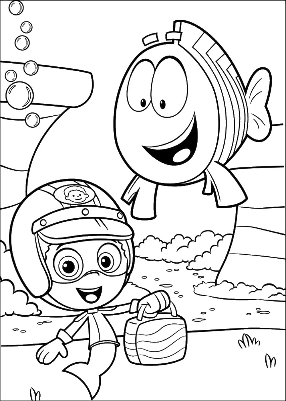 There are tons of great resources for free printable color pages online. Bubble Guppies Coloring Pages