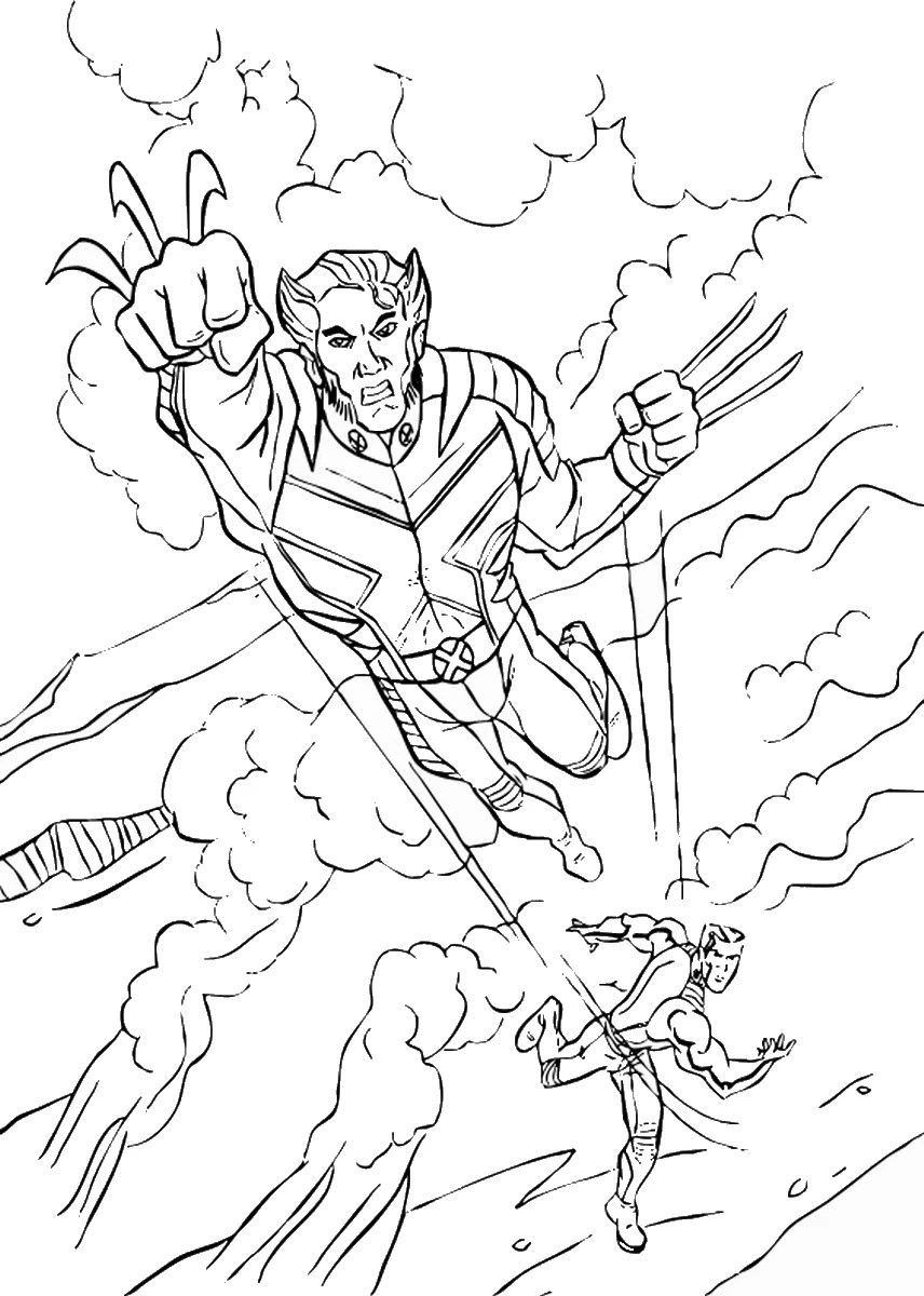 No problem — here's the solution. Wolverine And The X Men Coloring Pages