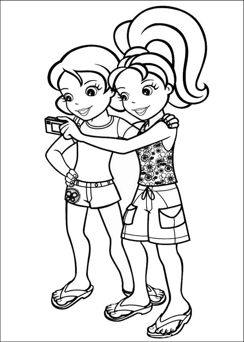 A vantagem para os pais e professores é que dá para garantir muito tempo de diversão sem gastar nada. Polly Pocket Coloring Pages
