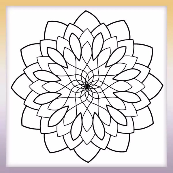 You can print out and color this coloring for adults worksheet or color online. Mandala Coloringbook Pics
