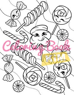 The set includes facts about parachutes, the statue of liberty, and more. Kawaii Sweet Treats Coloring Book For Kids With Desserts And Animals