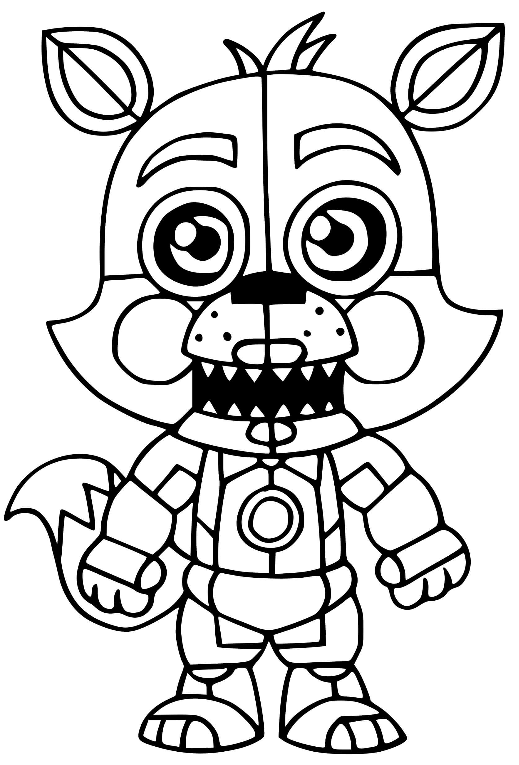 foxy coloring pages coloring cool