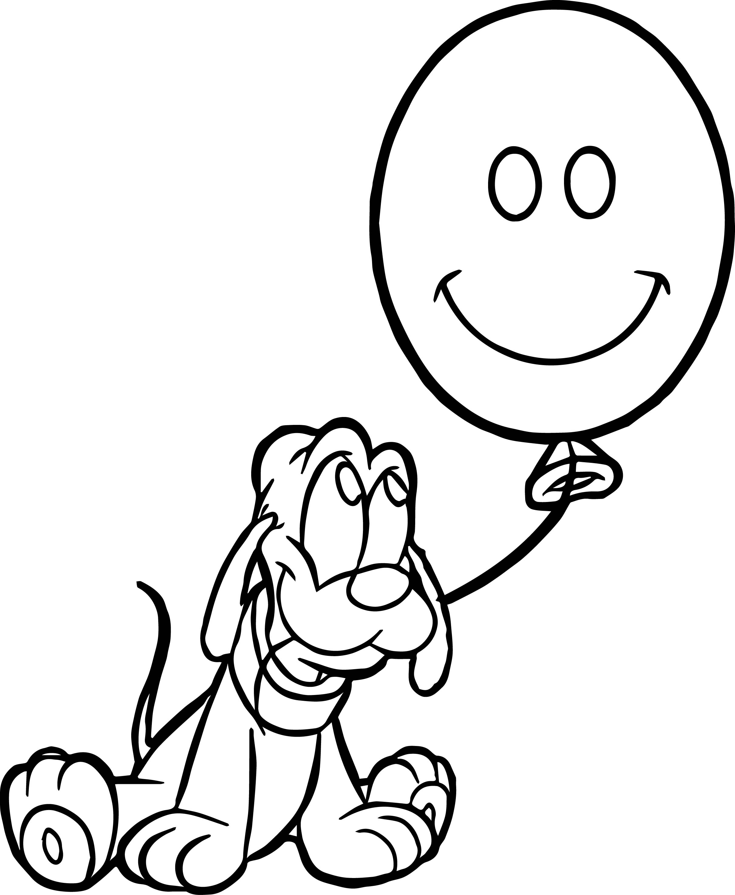 You can print out these pluto coloring sheets as many times as you like so you can experiment with colors and art mediums. Pluto Balloon Coloring Pages Coloring Cool