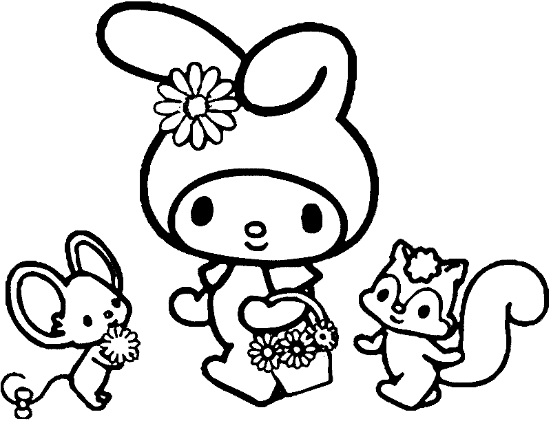 28,000+ vectors, stock photos & psd files. My Melody Coloring Page Coloring Home