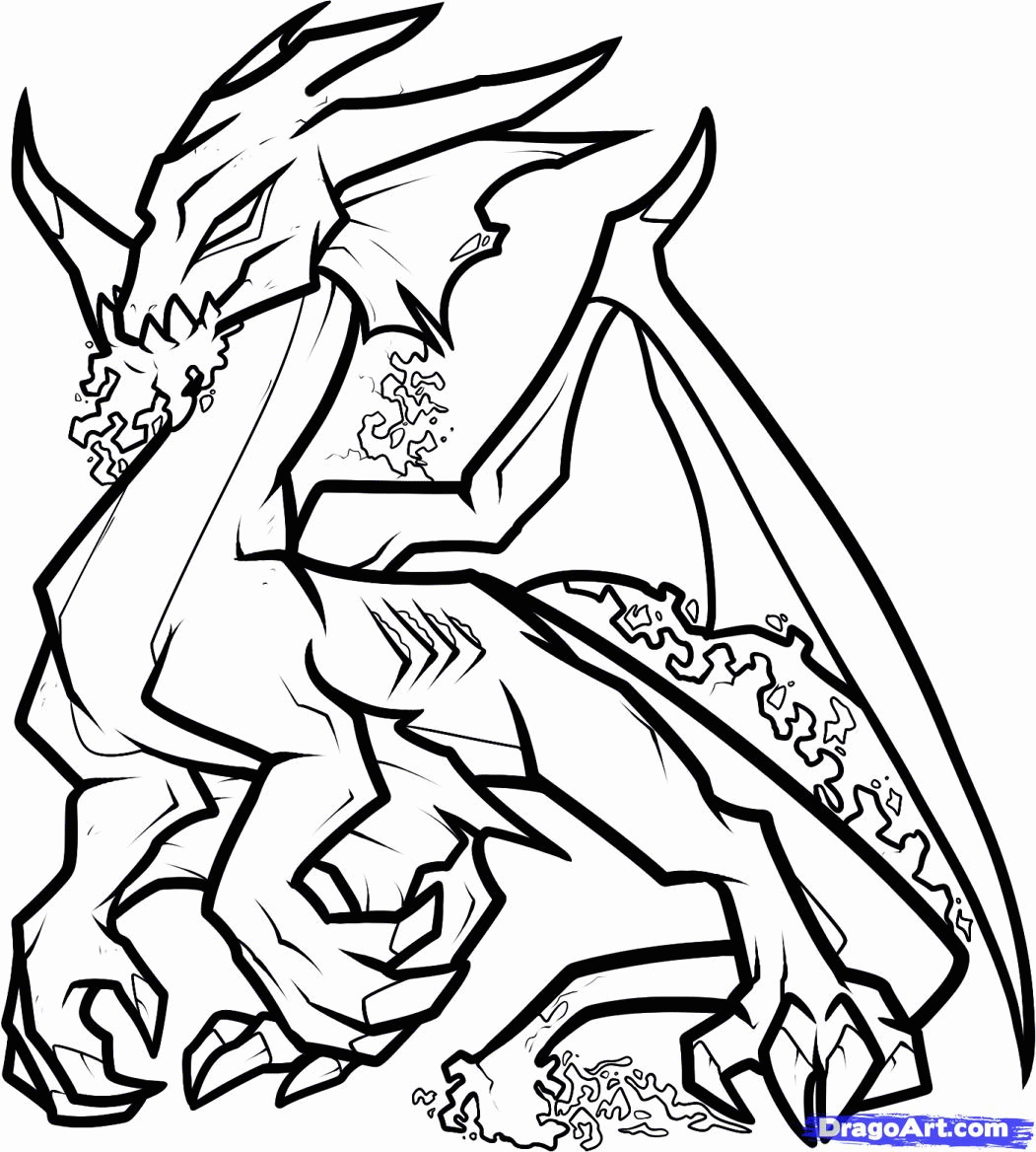 flying dragon coloring pages cute coloring home