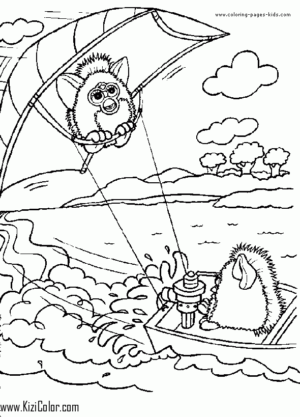 Download this adorable dog printable to delight your child. Furby Coloring Pages Coloring Home