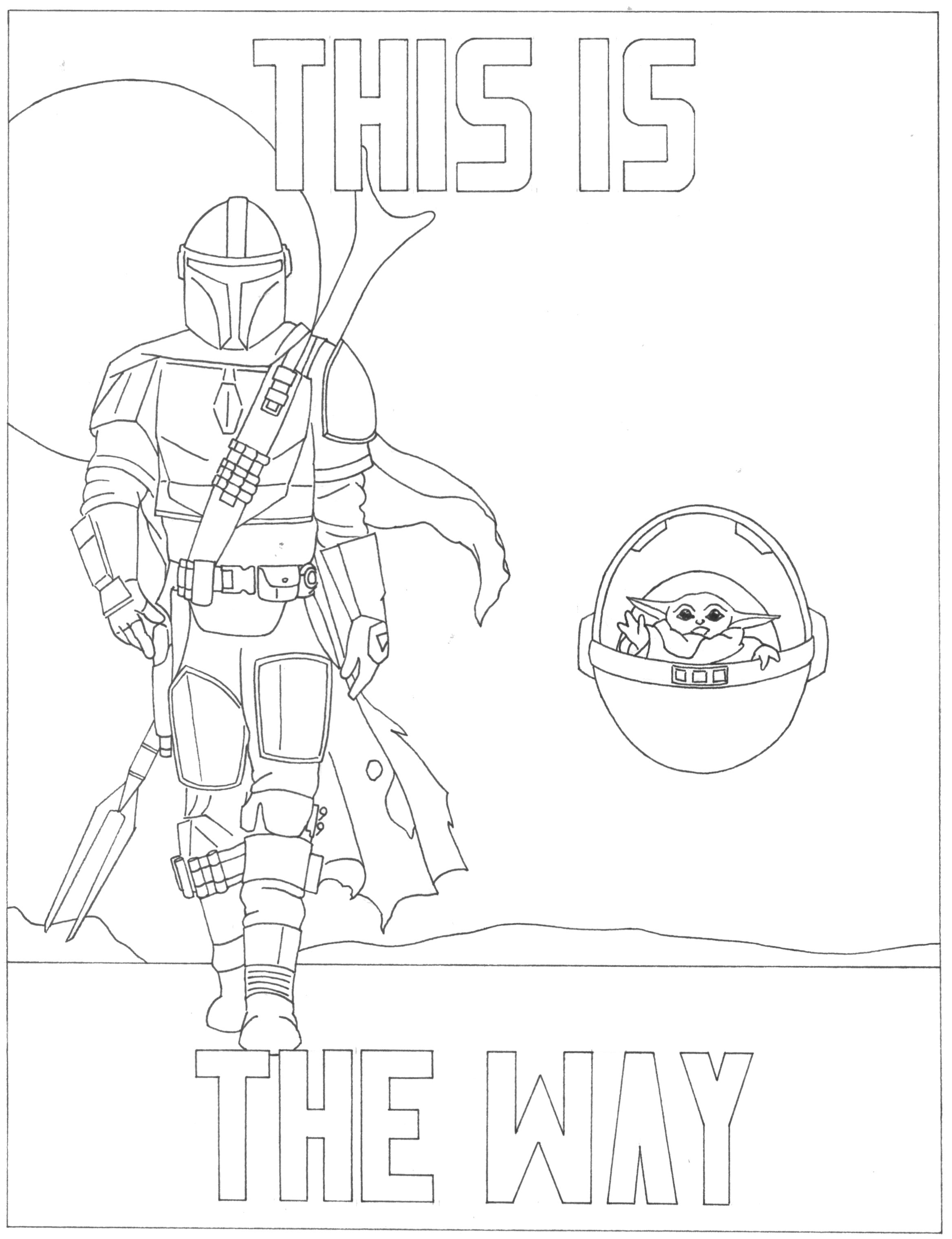 This series kicked off the start of many disney plus memberships. You Asked For Your Isolation Sanity And Foundling Entertainment A Coloring Page I Drew Now Available In Scanned Version Mandalorian Coloring Home