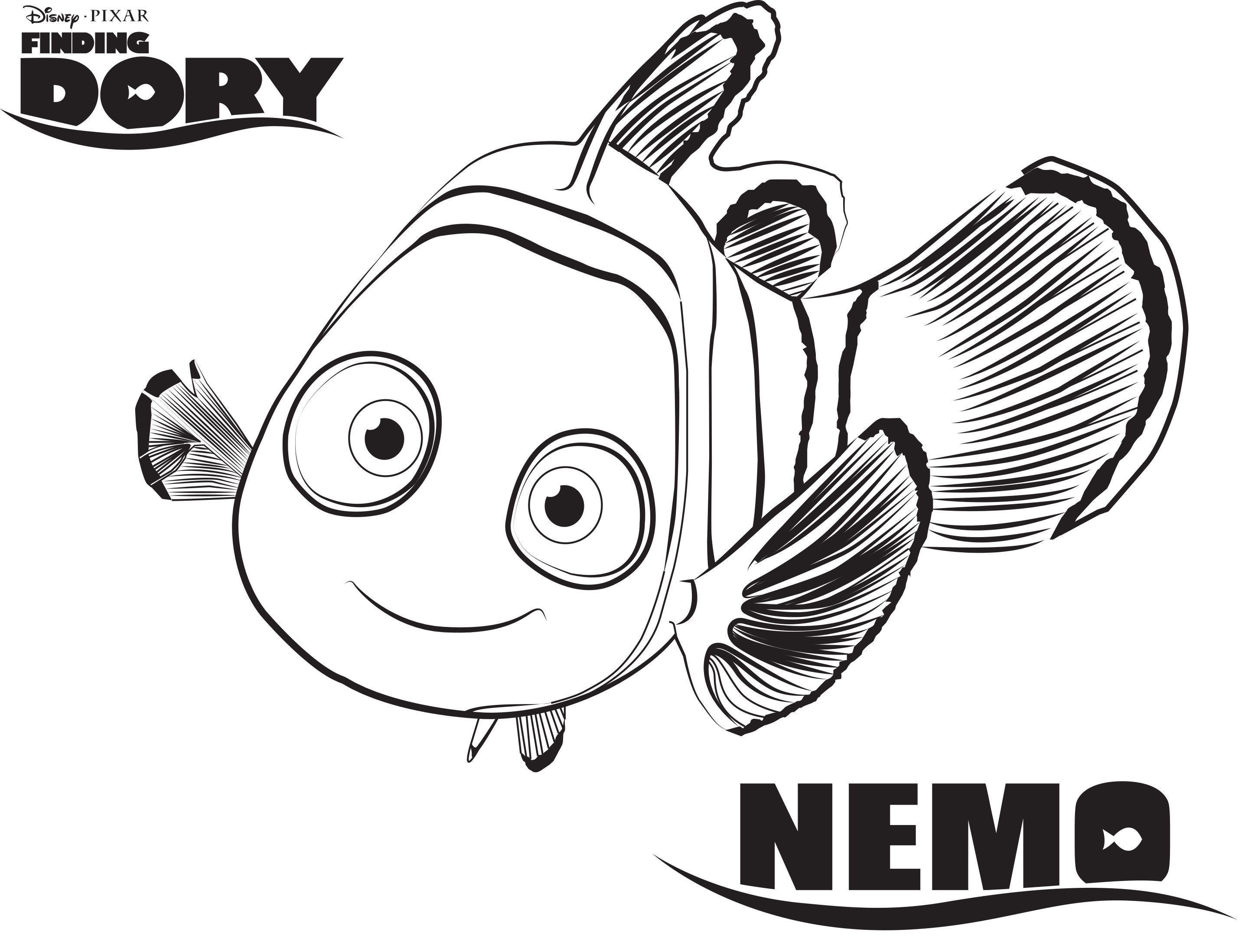 Free printable finding dory coloring pages for kids of all ages. Disney S Finding Dory Coloring Pages Sheet Free Disney Printable Coloring Home