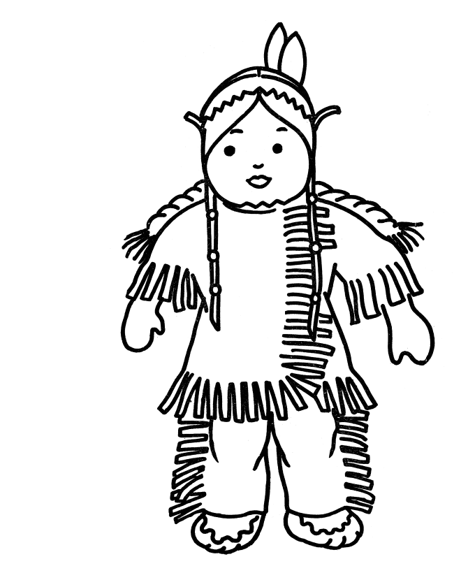 Great no prep coloring and drawing activities to celebrate indigenous people's day or native american heritage month. Bluebonkers Native American Girl Simple Objects To Color Coloring Home