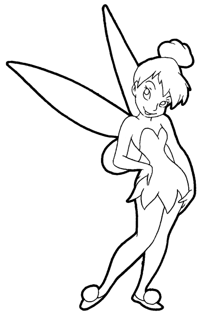 Download tinkerbell pictures to draw and use any clip art,coloring,png . Tinker Bell Drawing Coloring Home