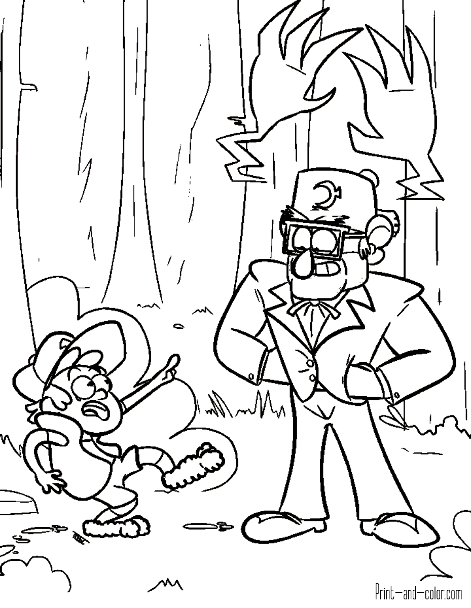 On our site you can print all the main characters. Free Gravity Falls Coloring Pages Gravity Falls Coloring Pages Coloring Pages For Kids And Adults