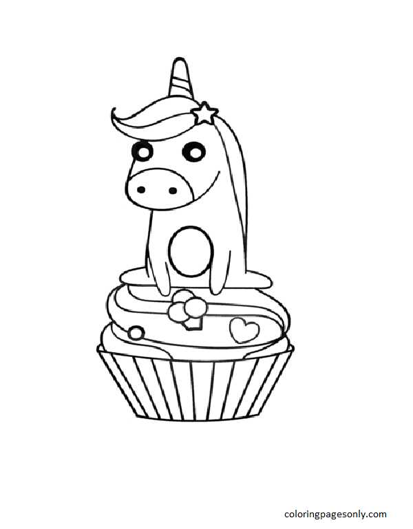 Check out our cupcake color page selection for the very best in unique or custom, handmade pieces from our shops. Unicorn On Cupcake Coloring Pages Cupcake Coloring Pages Coloring Pages For Kids And Adults