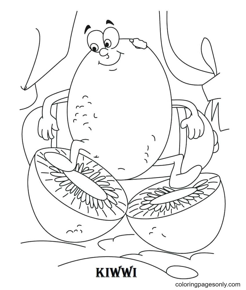There's something for everyone from beginners to the advanced. Cartoon Kiwi Coloring Pages Tropical Fruits Coloring Pages Coloring Pages For Kids And Adults