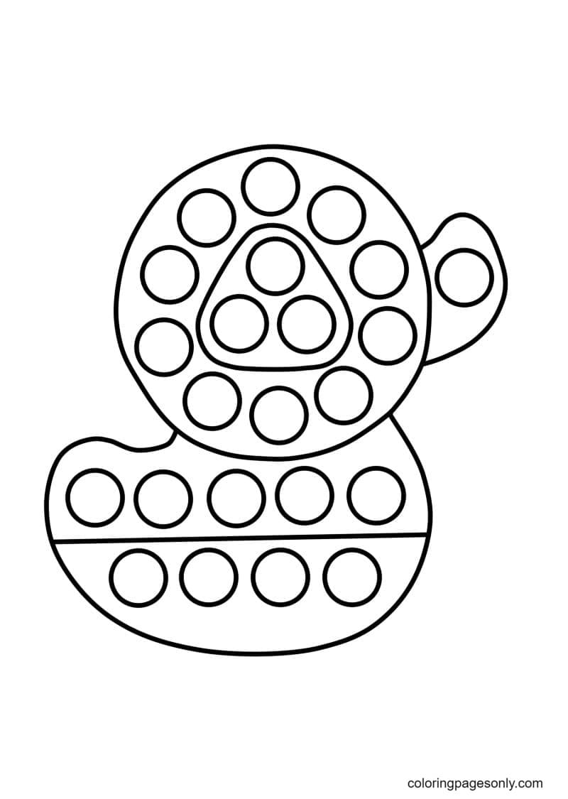 Download and print these pop it coloring pages for free. Simple Dimple Coloring Pages - Pop It Coloring Pages - Coloring Pages