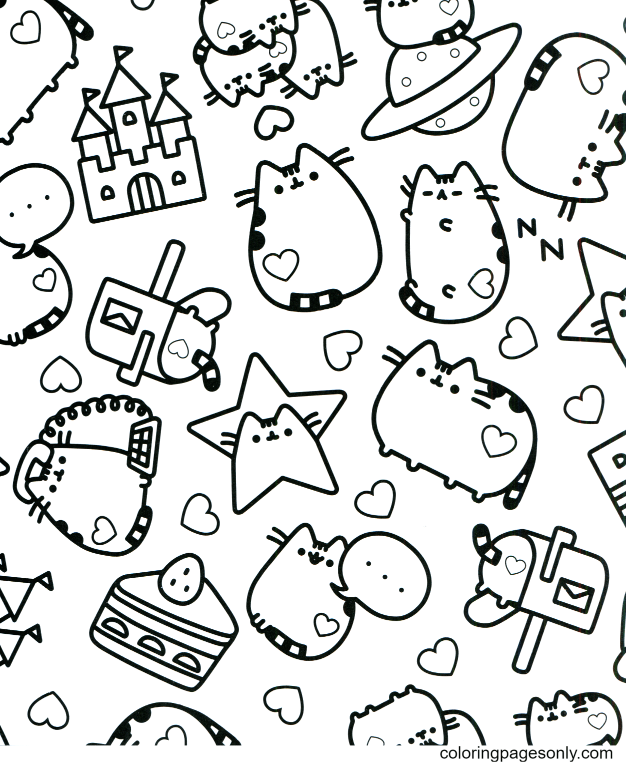 This fun project will … Pusheen Planet Coloring Pages Pusheen Coloring Pages Coloring Pages For Kids And Adults
