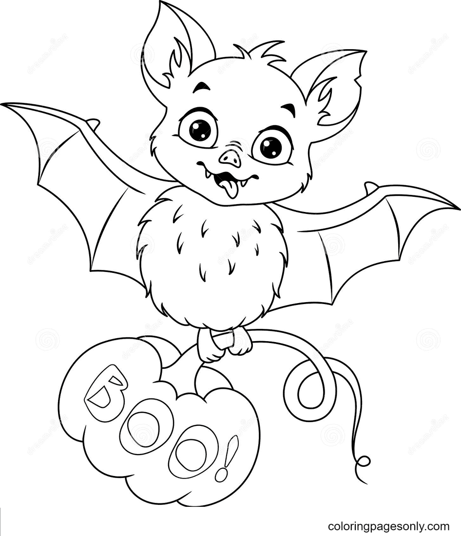 Show your kids a fun way to learn the abcs with alphabet printables they can color. Bat With Pumpkin For Halloween Coloring Pages Halloween Bats Coloring Pages Coloring Pages For Kids And Adults