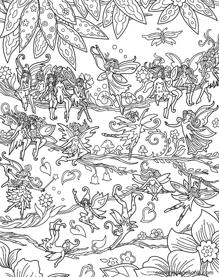 Use crayola® crayons, colored pencils, or markers to color the river blue, the bank yellow or . Fairy Land Coloring Pages Fairy Coloring Pages Coloring Pages For Kids And Adults