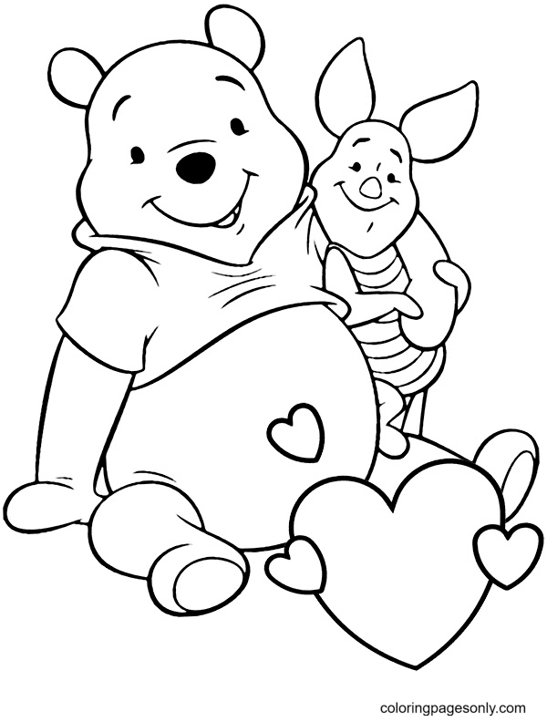 I think that for this one, it would look great to color in the towel&nbsp;. Cute Pooh Piglet Coloring Pages Winnie The Pooh Coloring Pages Coloring Pages For Kids And Adults
