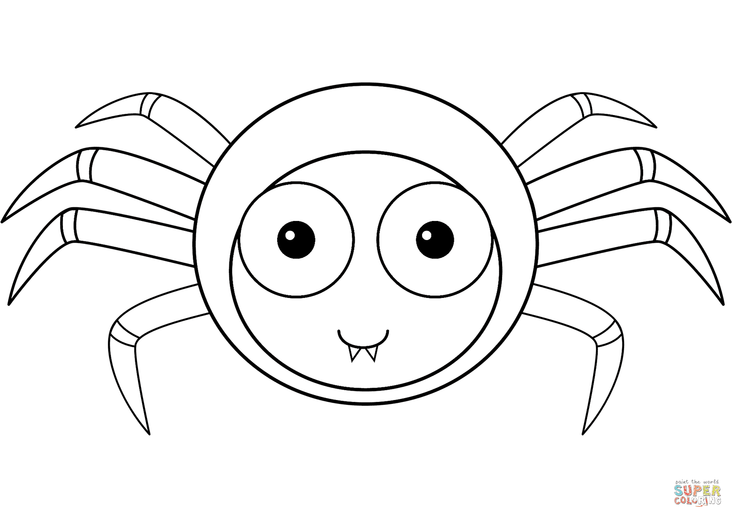You can print or download them to color and offer them to your family and friends. Cute Cartoon Spider Free Coloring Pages Spider Coloring Pages Coloring Pages For Kids And Adults