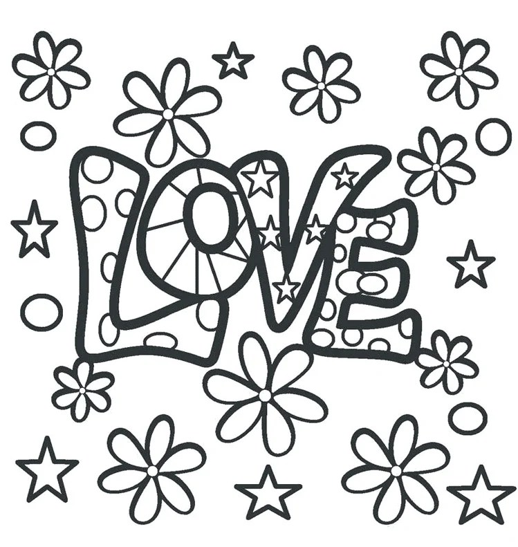love coloring pages coloring pages for kids and adults