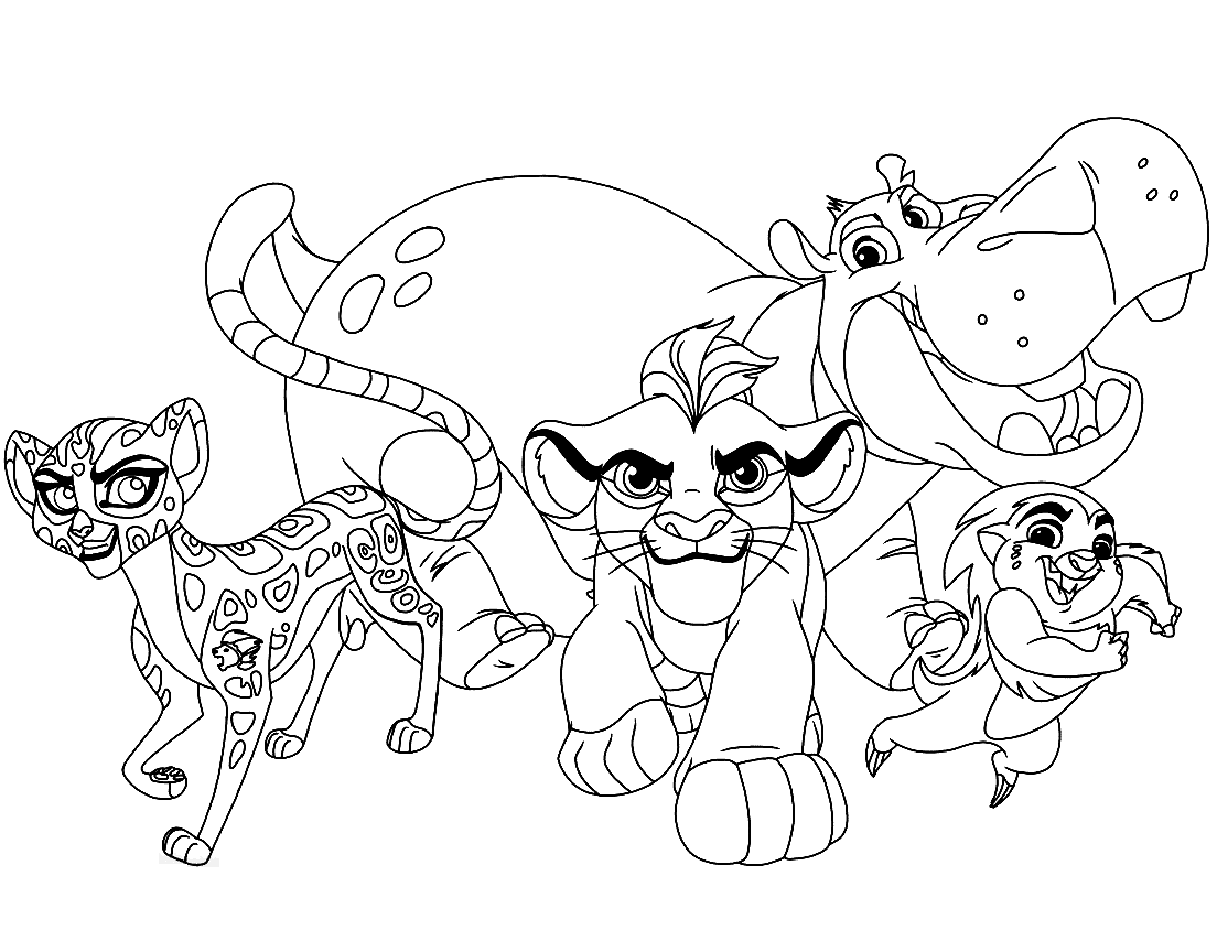 Download or print the image below. Simba Kiara And Kion Coloring Pages Lion Guard Coloring Pages Coloring Pages For Kids And Adults