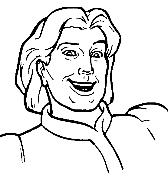 Choose your favorite prince charming drawings from 39 available designs. Smiling Prince Charming Coloring Pages Shrek Coloring Pages Coloring Pages For Kids And Adults