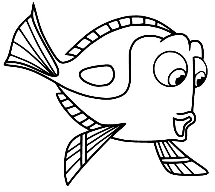 The article features the coloring sheets of nemo and other lead characters of the film like dory, coral, bruce, gill and squirt. Simple Dory Coloring Pages Finding Nemo Coloring Pages Coloring Pages For Kids And Adults