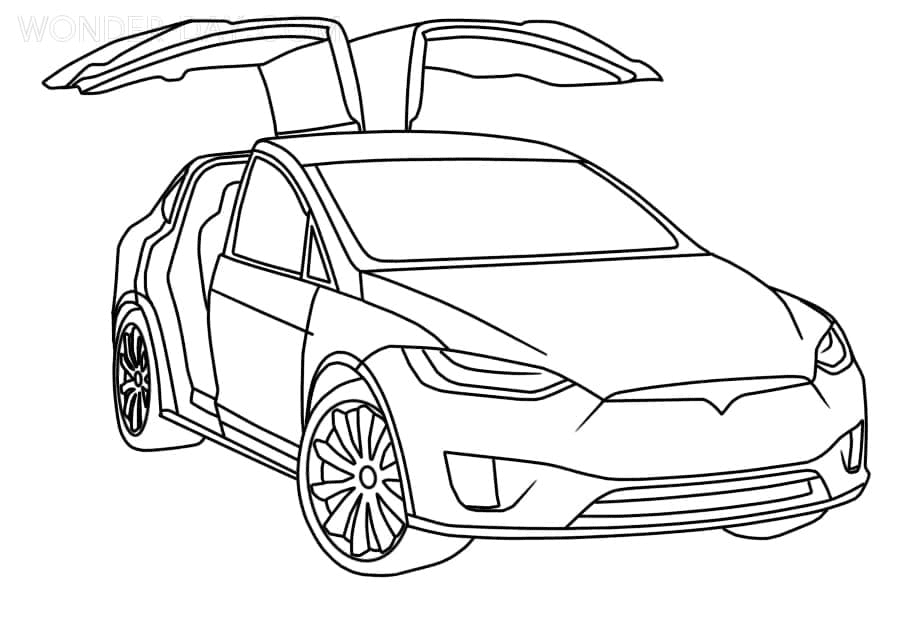printable tesla model x coloring pages tesla coloring pages coloring pages for kids and adults