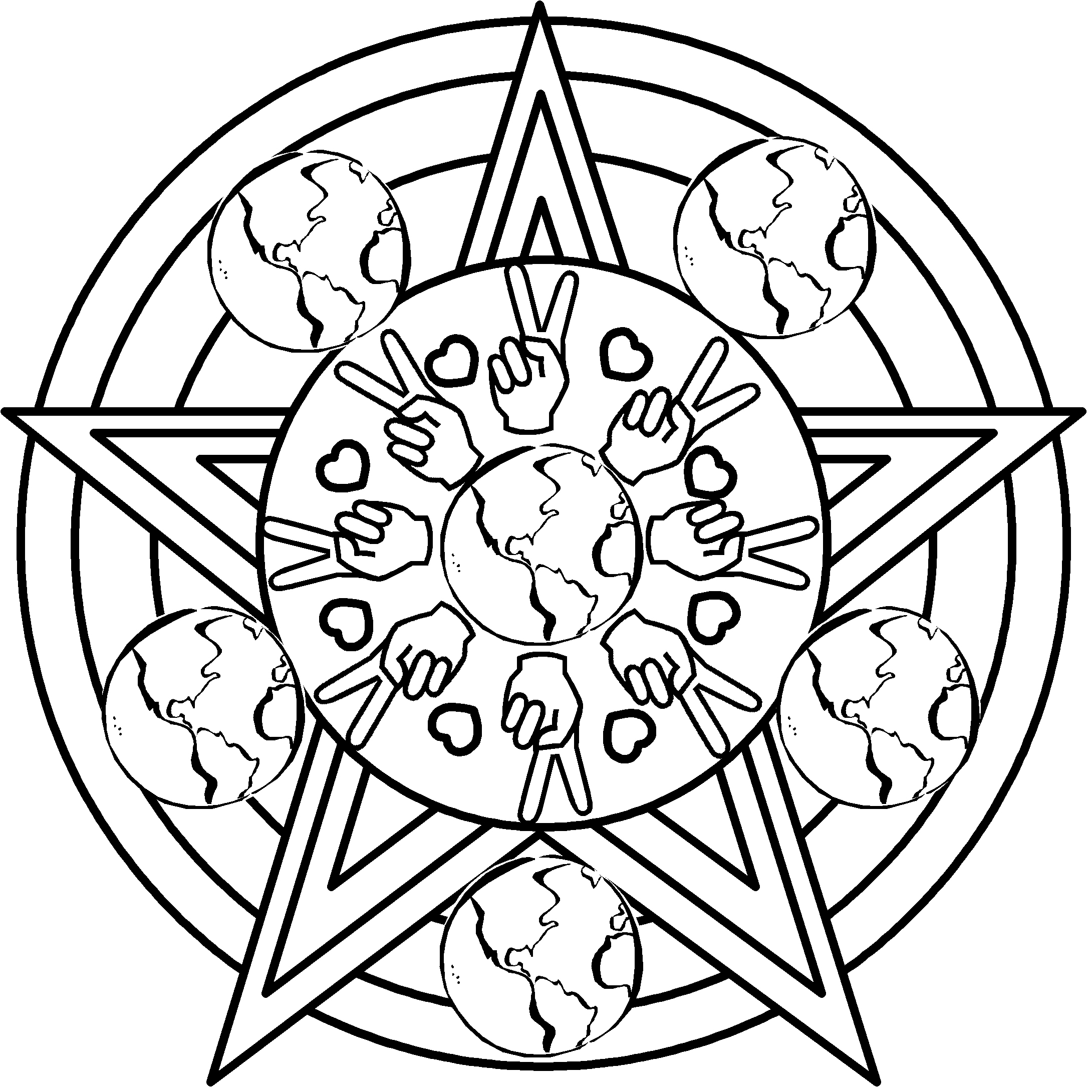 To download our free coloring pages, click on the peace symbol you'd like to color. Peace Coloring Pages To Download And Print For Free
