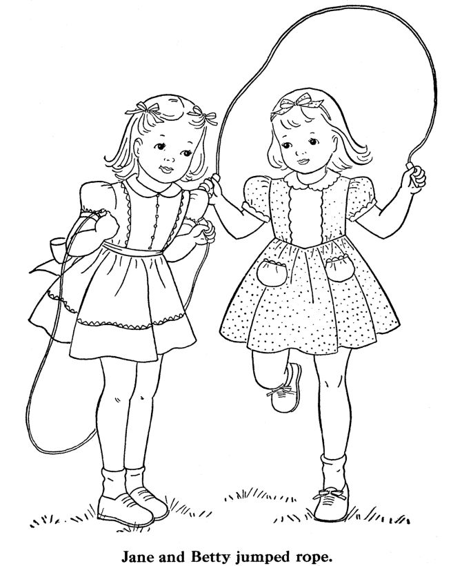 Hundreds of free spring coloring pages that will keep children busy for hours. Jump Rope Coloring Pages Download And Print For Free