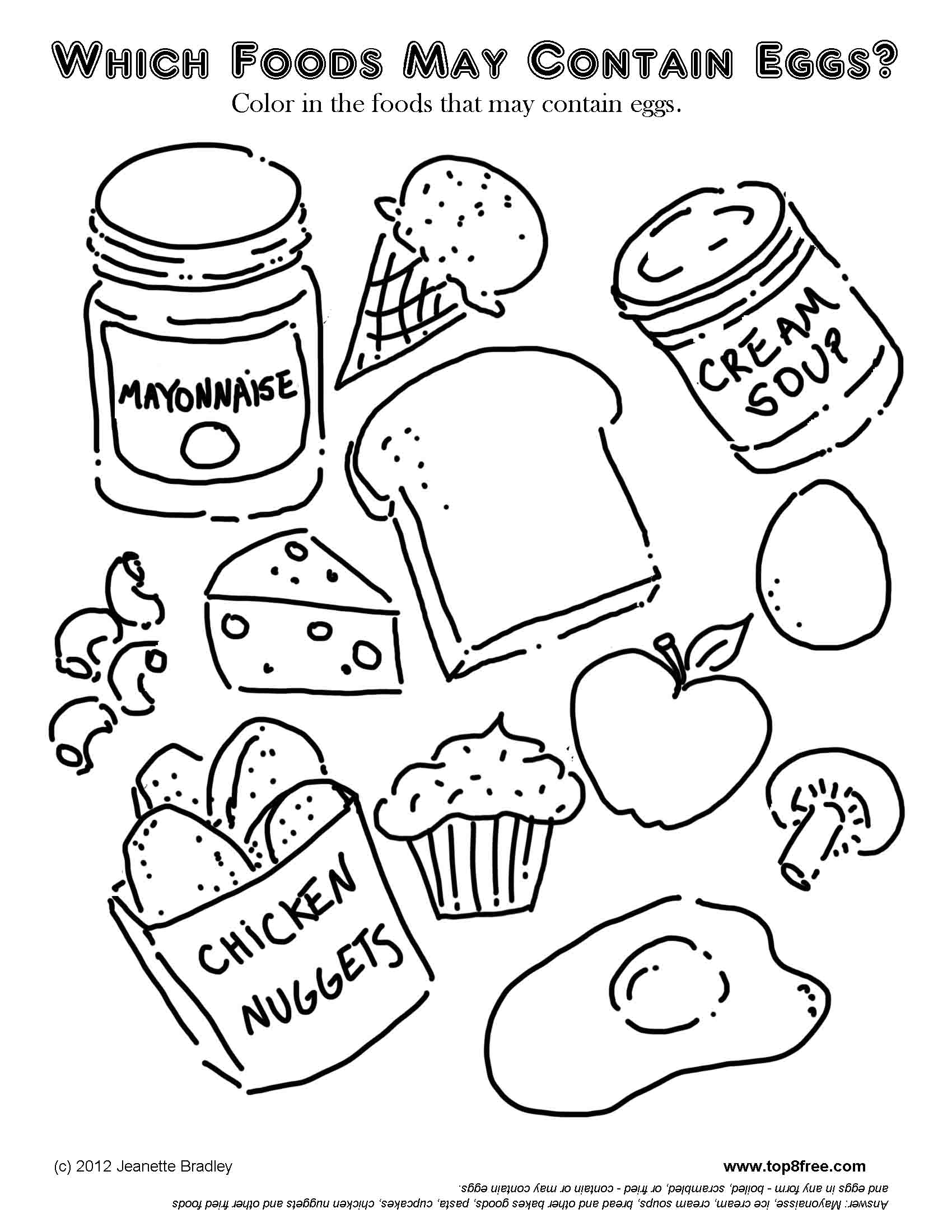 Not only can the kids have fun with these easy coloring sheets, but you can grab your favorite crayons or makers and join in on the fun too! Breakfast Coloring Pages Download And Print For Free