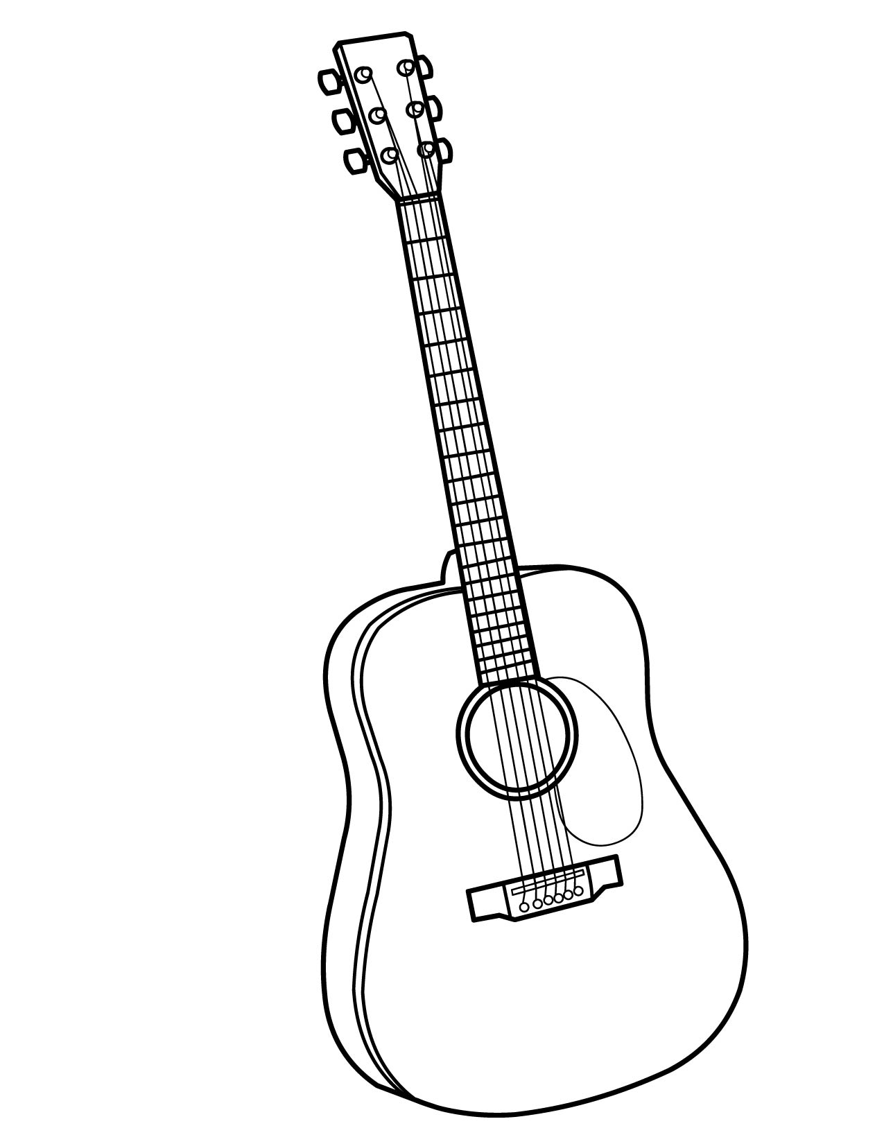 spanish guitar coloring pages download and print for free