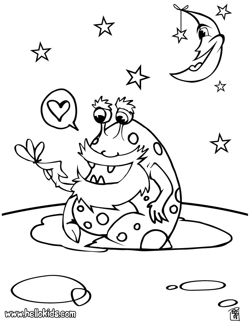 alien coloring pages to download and print for free