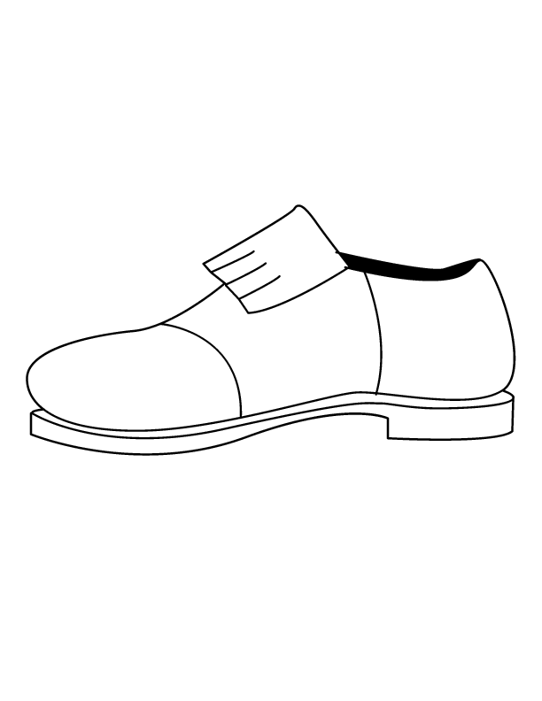 shoe coloring pages to download and print for free