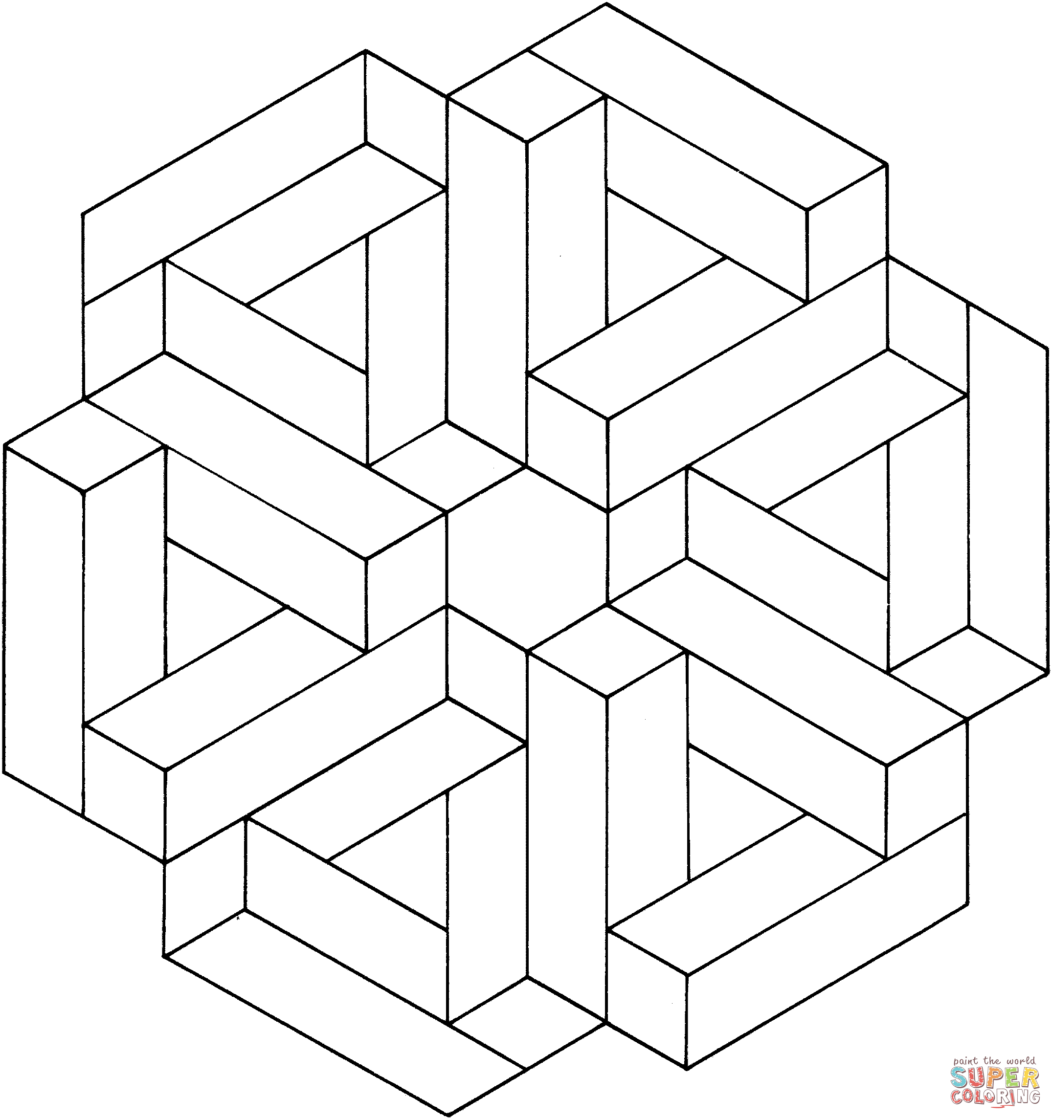 Mind blowing optical illusion pictures and images. Optical illusion coloring pages to download and print for free