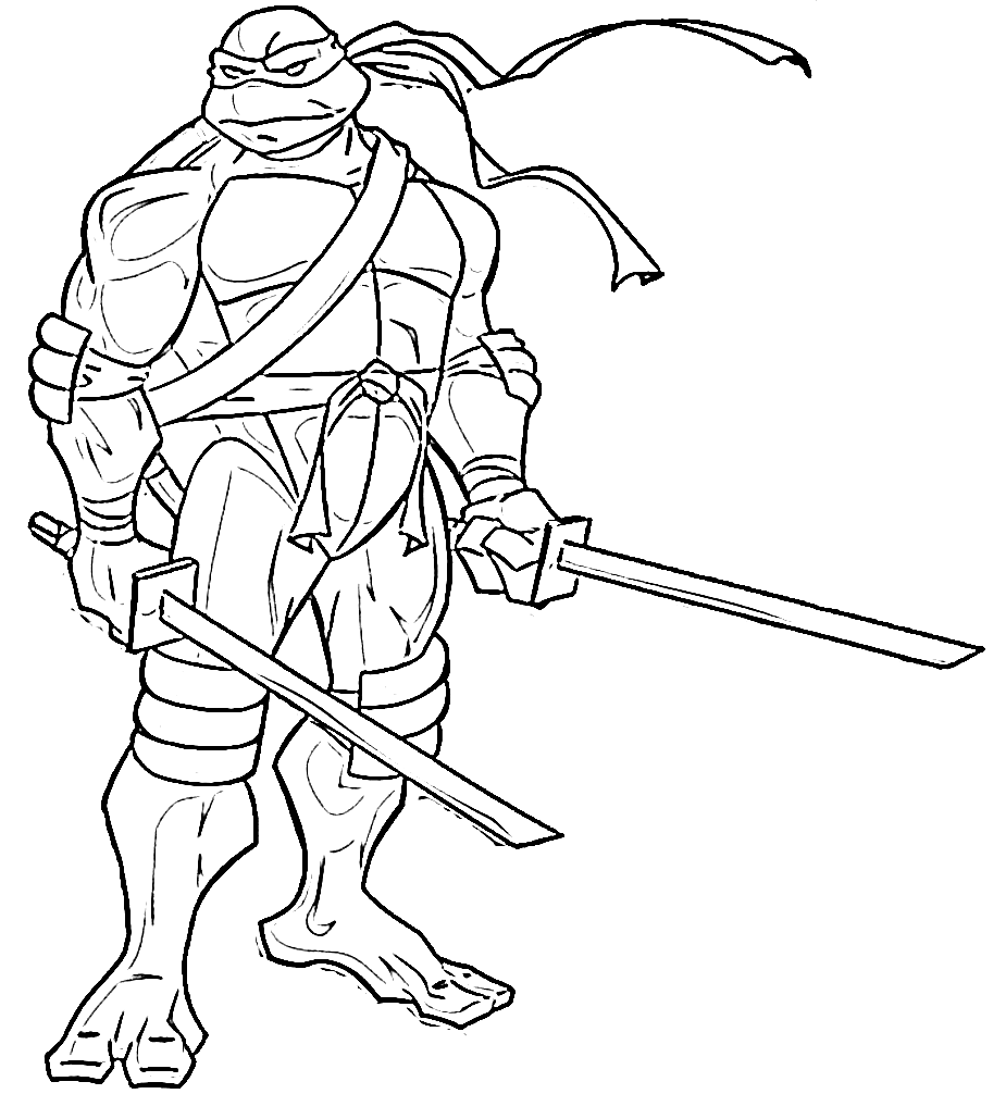 10 Ninja Turtle Mikey Coloring Pages Ideas Suzan Fashion