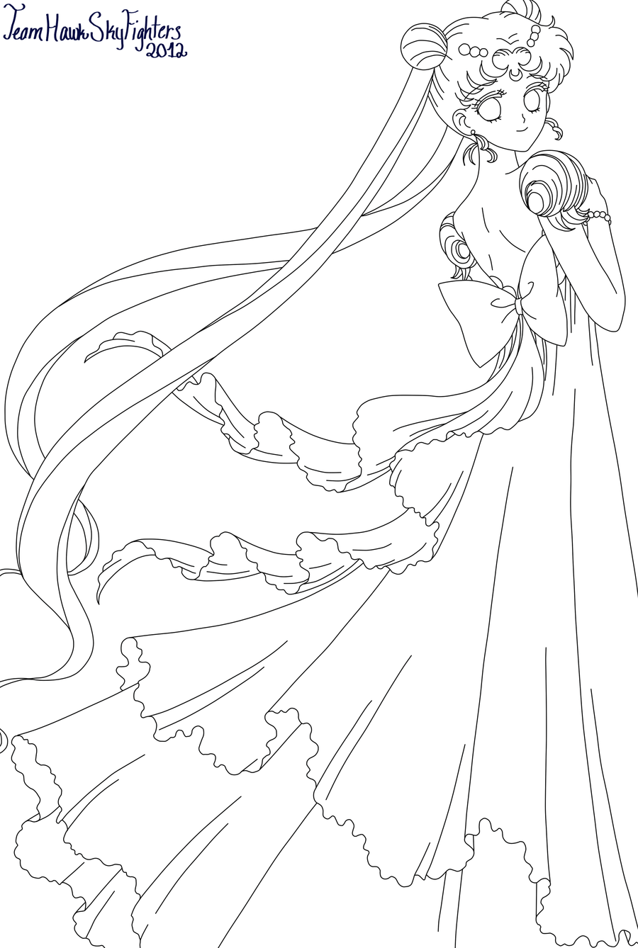 princess serenity coloring pages download and print for free