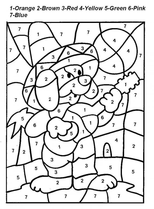 Print all of our color by number addition coloring pages today and give them to your kids and their friends and your class. Addition Coloring Pages To Download And Print For Free